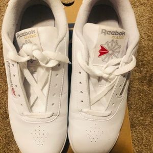 Used white Reebok Classics